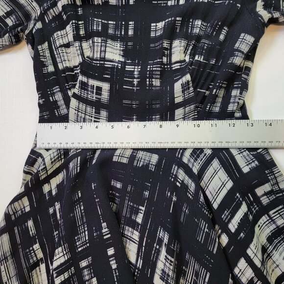 Corey Lynn Calter Painted Plaid Dress Handkerchief Hem - Anthropologie sz 2 - Picture 10 of 14